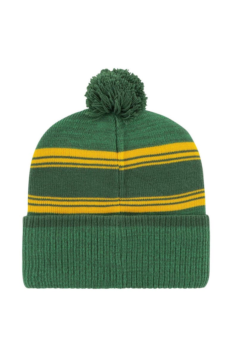 '47 Men's '47 Green Green Bay Packers Fadeout Cuffed Knit Hat with Pom, Alternate, color, Green