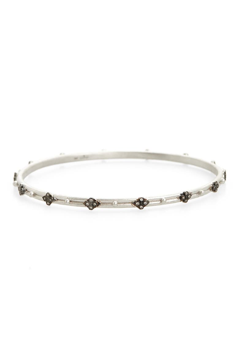 New World Crivelli Diamond Bangle, Main, color, SILVER