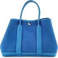 Pre-Owned Hermes Garden Party Tote Toile and Leather 30