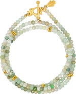 Karma and Luck Women's Jade Elephant Gold Plated Wrap Bracelet - Manifest Abundance