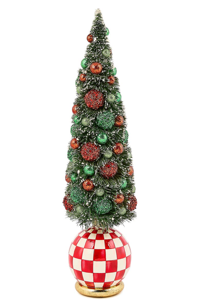 MACKENZIE CHILDS Check It Out Illuminated Large Tree, Main, color, Green