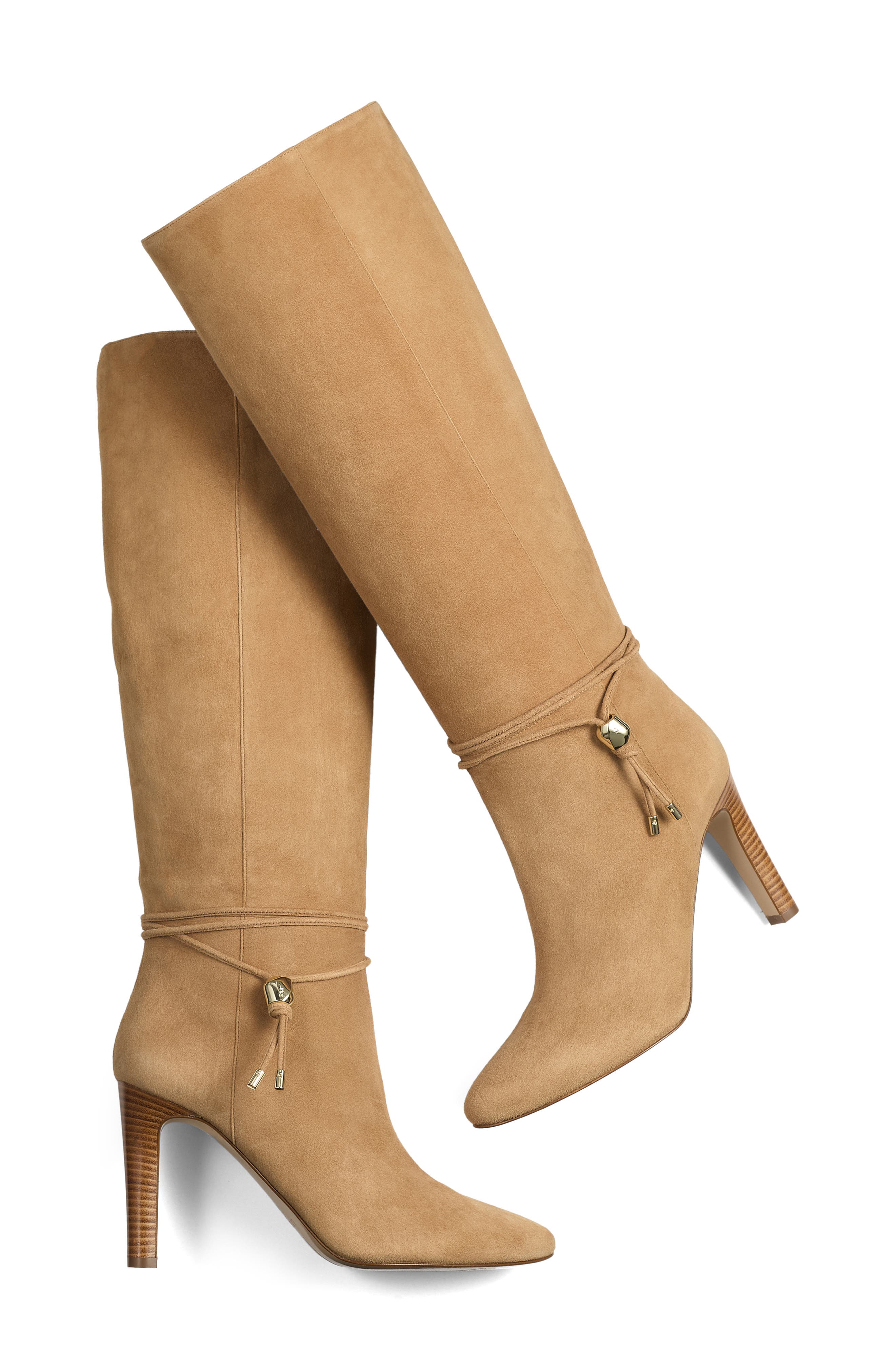 LK Bennett Loretta Knee HIgh Boot, Alternate, color, Camel