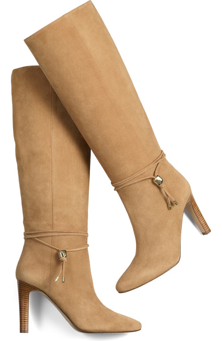 LK Bennett Loretta Knee HIgh Boot, Alternate, color, Camel