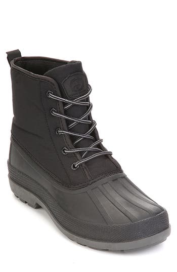Polar Range Blast Waterproof Duck Toe Snow Boot In Black
