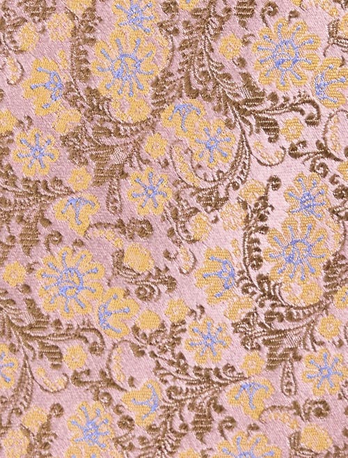 Oak Hill Premium By Dxl Big & Tall Paisley Floral Silk Tie In Pink