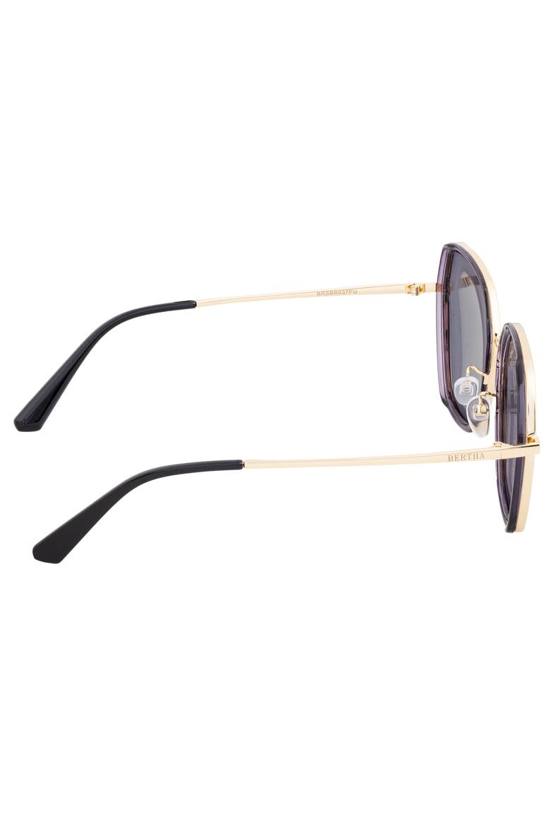 Emilia Polarized Sunglasses, Alternate, color, Gold/Purple-Gold