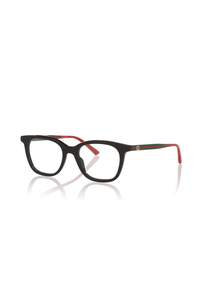 50mm Rectangle optical glasses, Main, color, Black