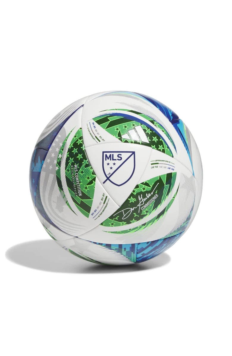 adidas White MLS 2025 Competition NFHS Soccer Ball, Alternate, color, 