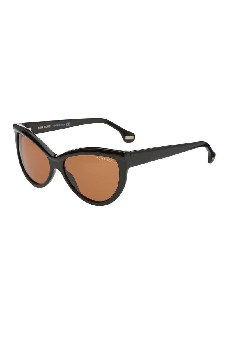 'Anouk' Sunglasses, Main, color, BLACK
