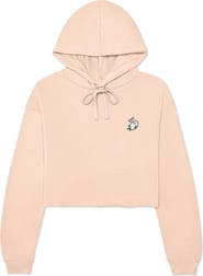 Dalix Heartly Ghost Cropped Hoodie