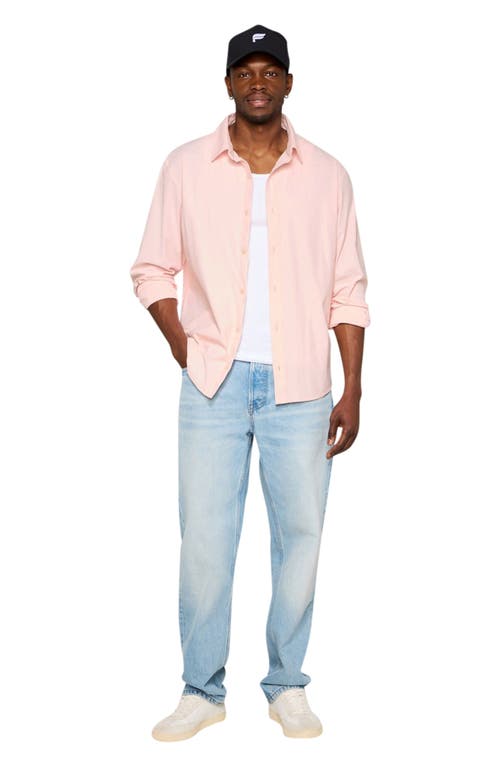 Fabletics The Don Long Sleeve Button Up In Pink
