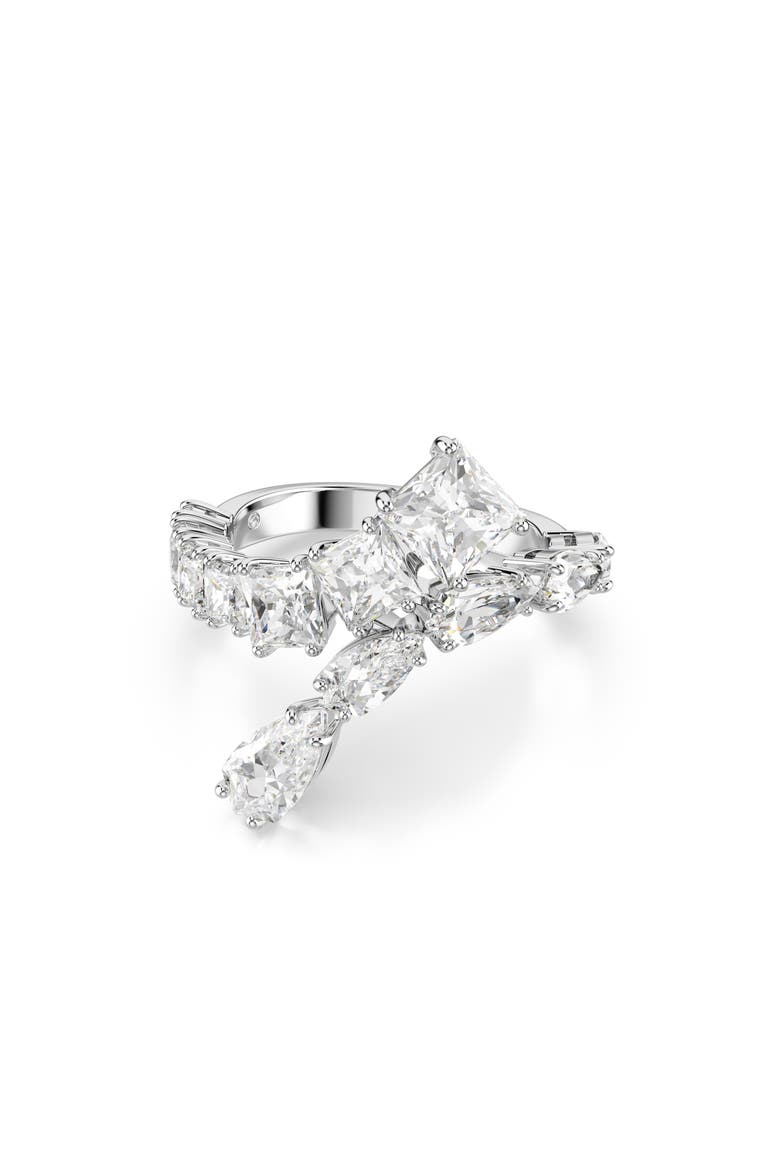 Matrix Bypass Ring, Main, color, SILVER/ WHITE