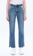 Bayeas Split Hem Straight Leg Jeans