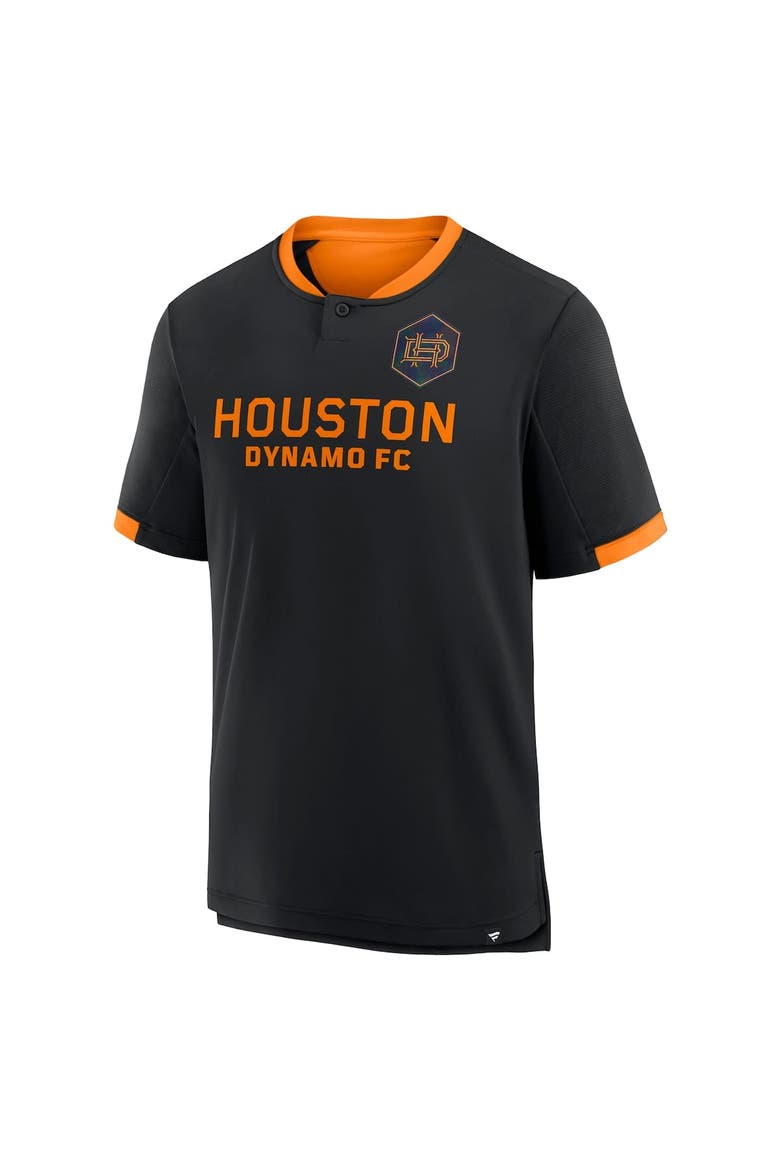 Men's Fanatics Black Houston Dynamo FC Stoppage Time Striker T-Shirt, Alternate, color, Black