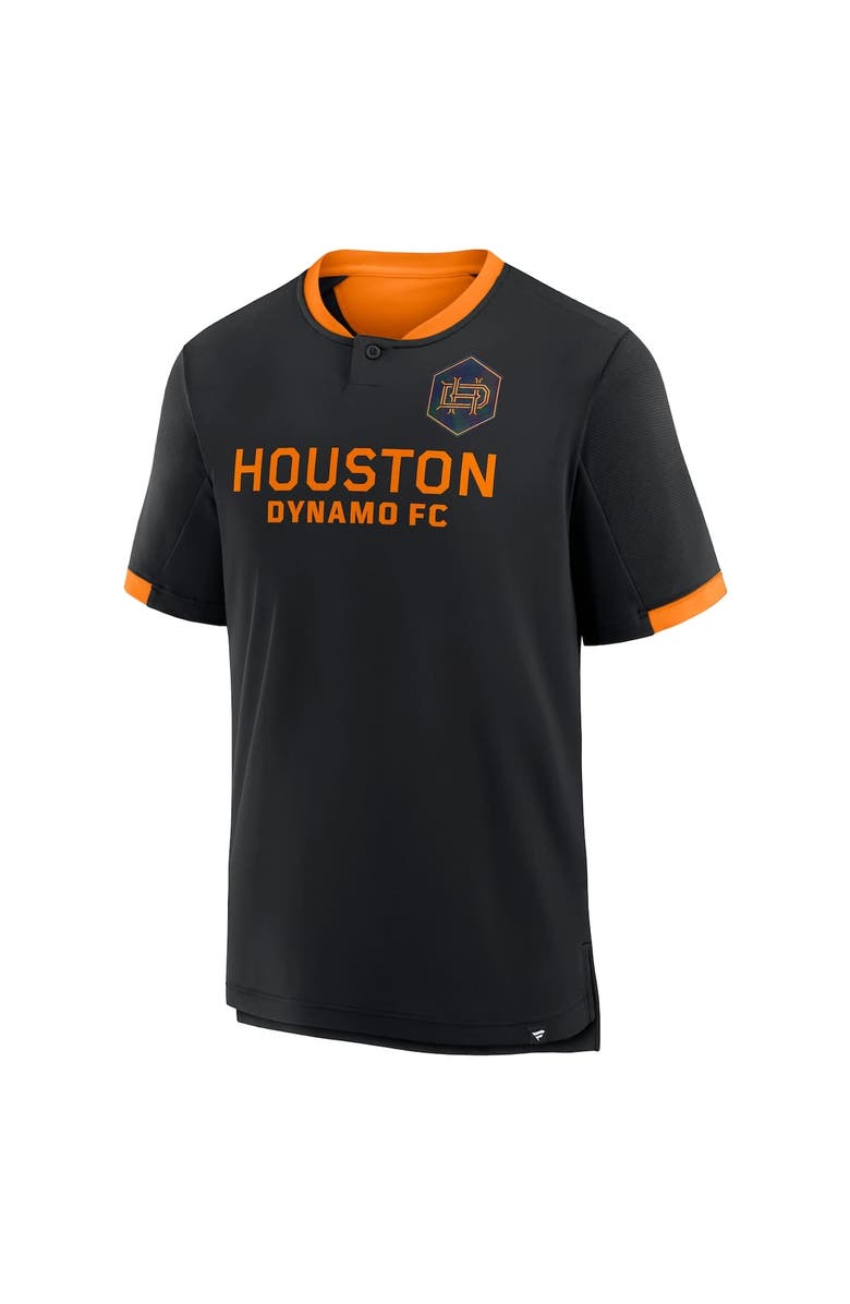 FANATICS Men's Fanatics Black Houston Dynamo FC Stoppage Time Striker T-Shirt, Alternate, color, Black