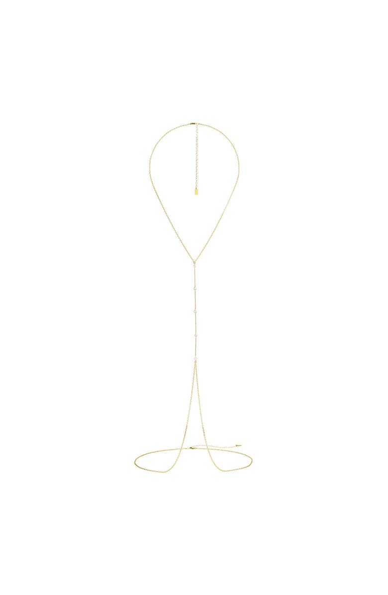 Set & Stones Bobbi Pearl Body Chain, Main, color, Gold
