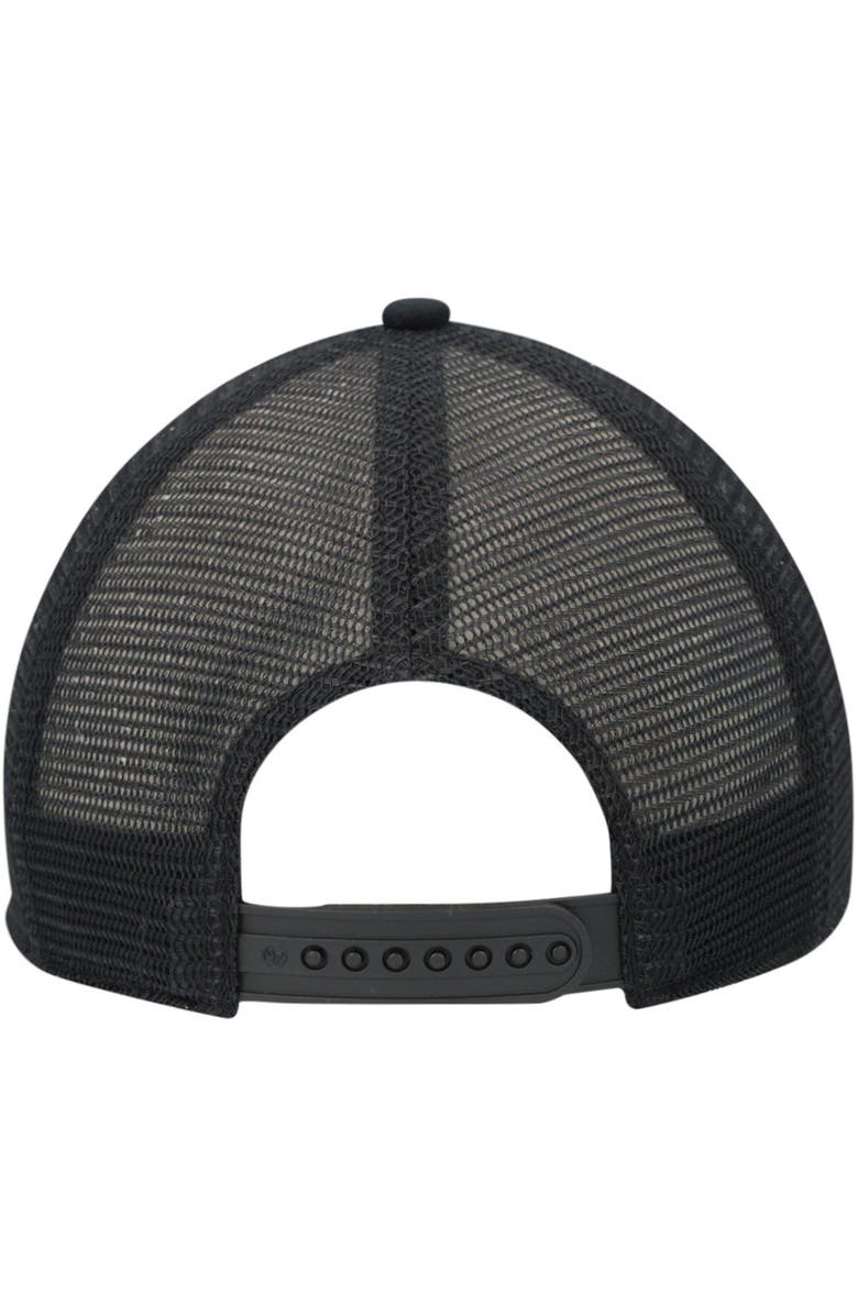 '47 Men's '47 Black Jacksonville Jaguars Highpoint Trucker Clean Up Snapback Hat, Alternate, color, 