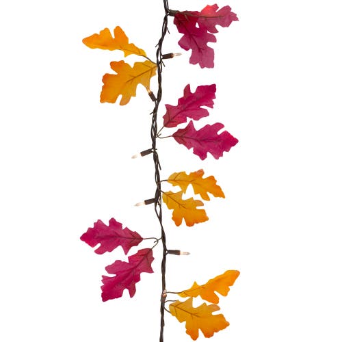 Northlight Fall Harvest Leaves 35 Piece Mini Light Garland With 8.75' Wire Set In Multi