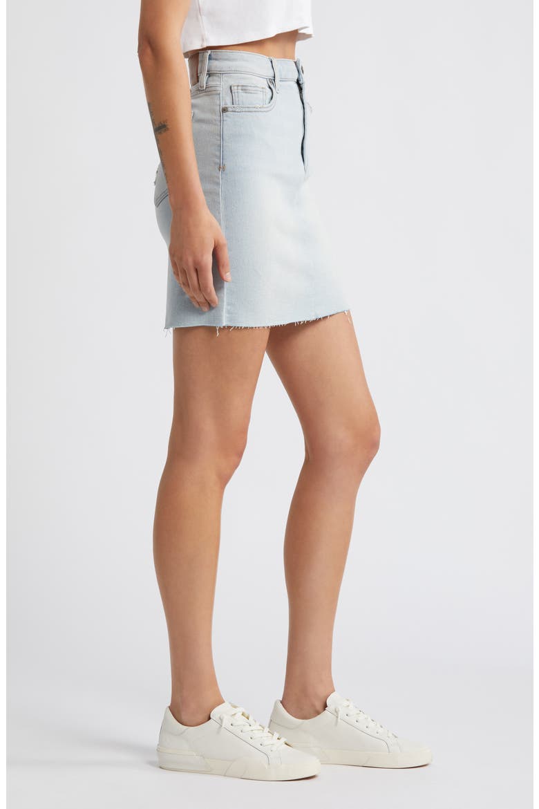 Denim Skirt, Alternate, color, LIGHT WASH