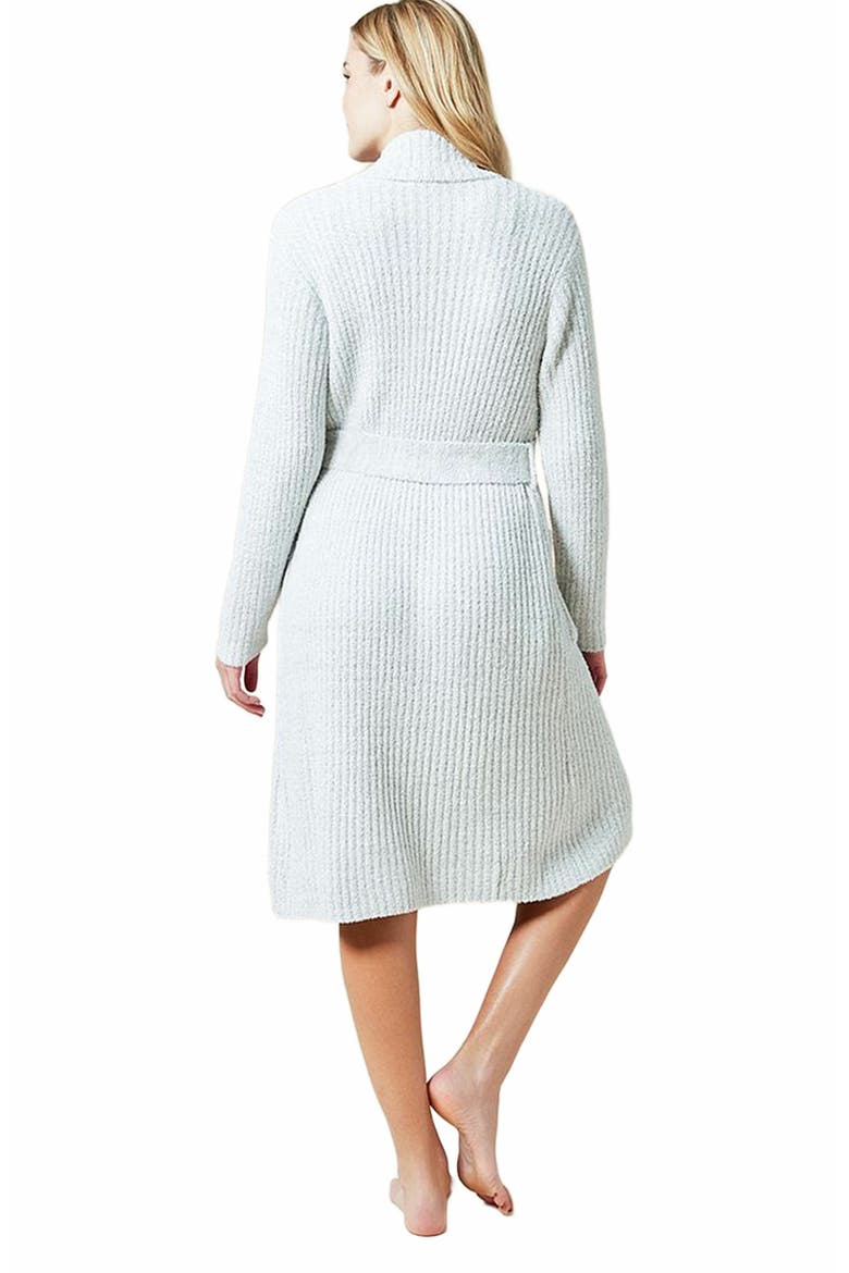 Heather Marshmallow Wrap Robe, Alternate, color, Heather Grey