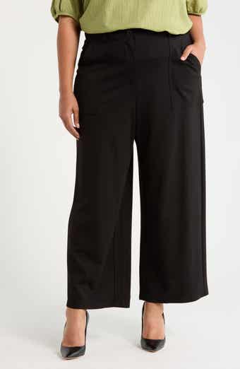 MAX STUDIO Utility Pocket Crop Straight Leg Ponte Pants