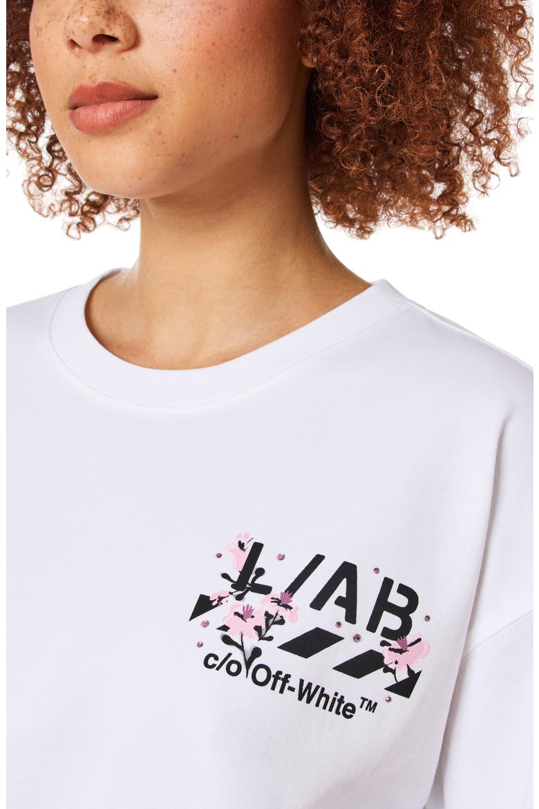 Floral Graphic Tee, Alternate, color, BRIGHT WHITE FLOWER
