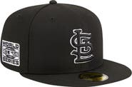New Era Men's New Era Black St. Louis Cardinals Logo 59FIFTY Fitted Hat