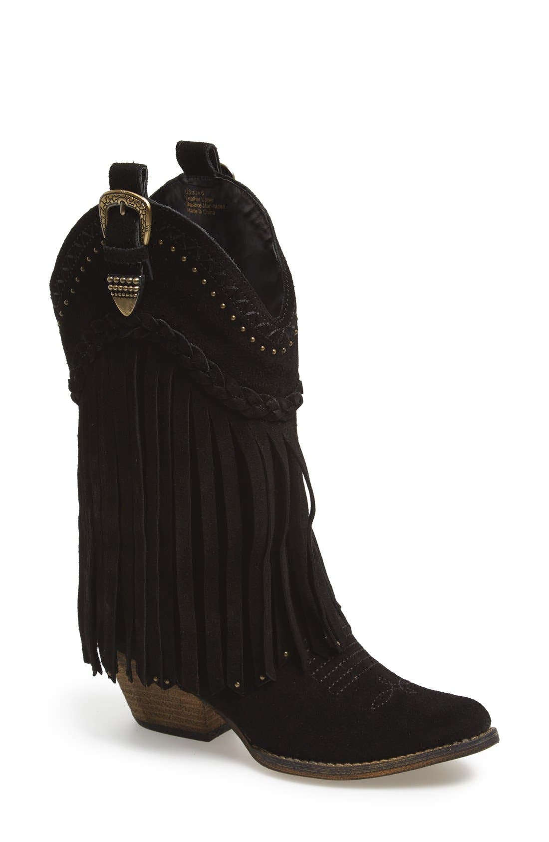 Very Volatile 'Pasa' Suede Western Boot, Main, color, 