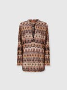 Missoni Oversized Blouse In Viscose Lamé With Arabesque Motif