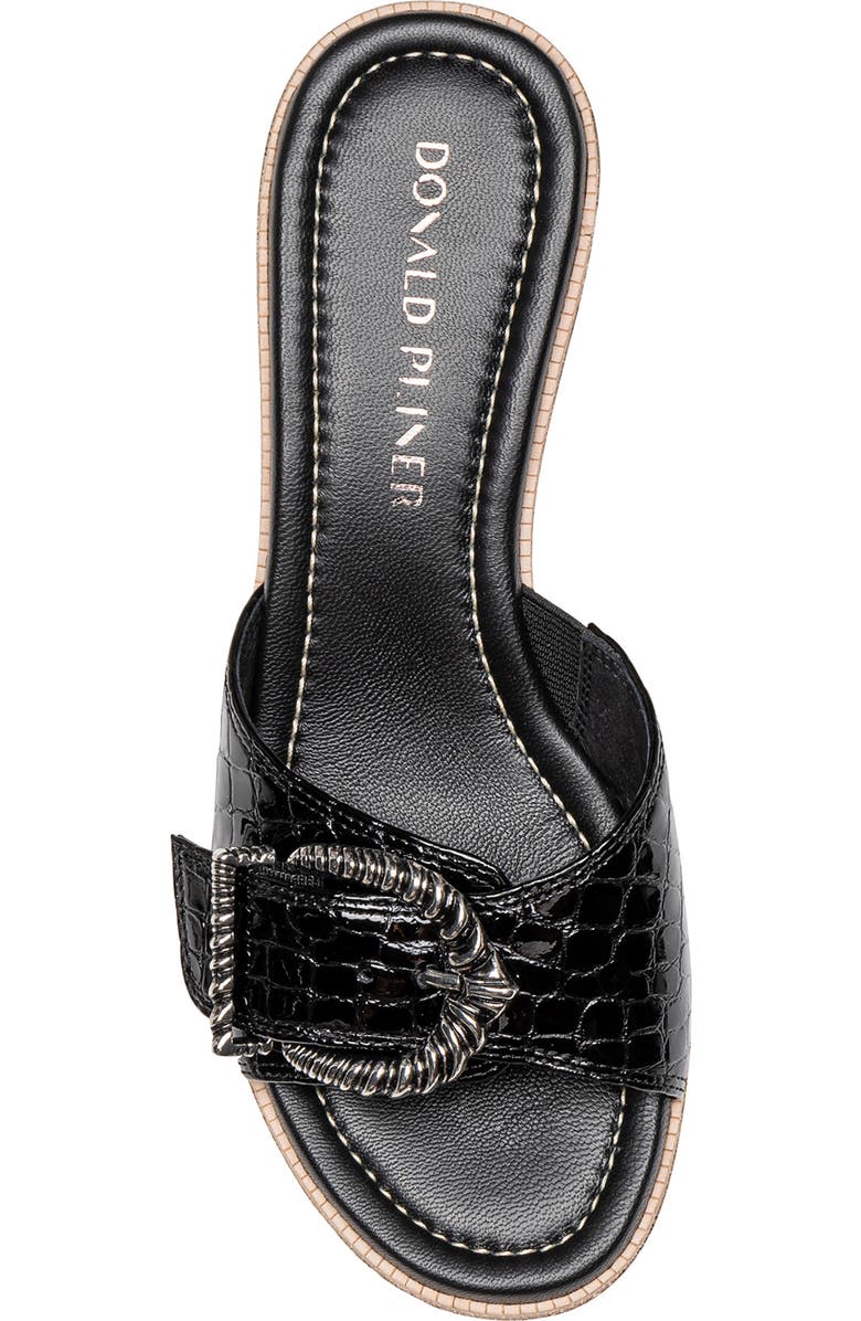Donald Pliner Alfee Platform Wedge Slide Sandal, Alternate, color, Black