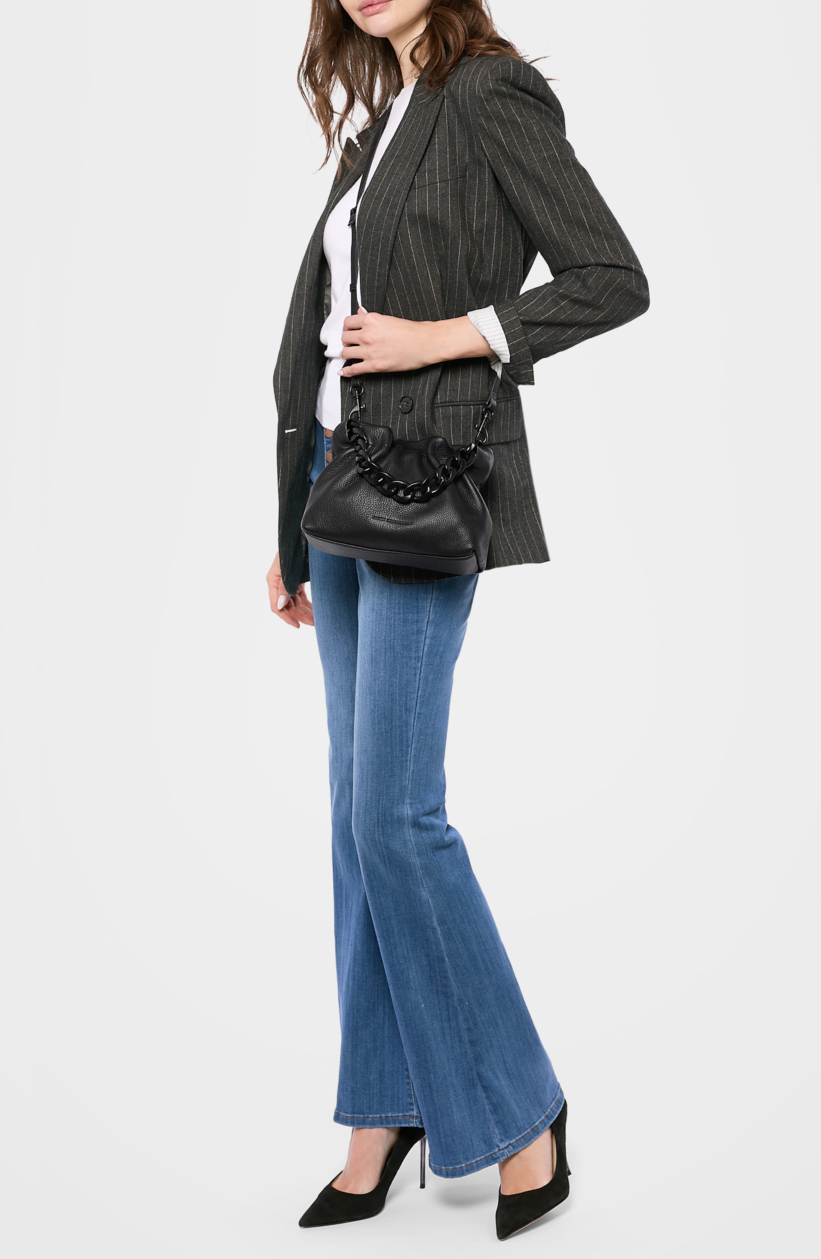 AIMEE Convertible Top Handle Bag, Alternate, color, Black