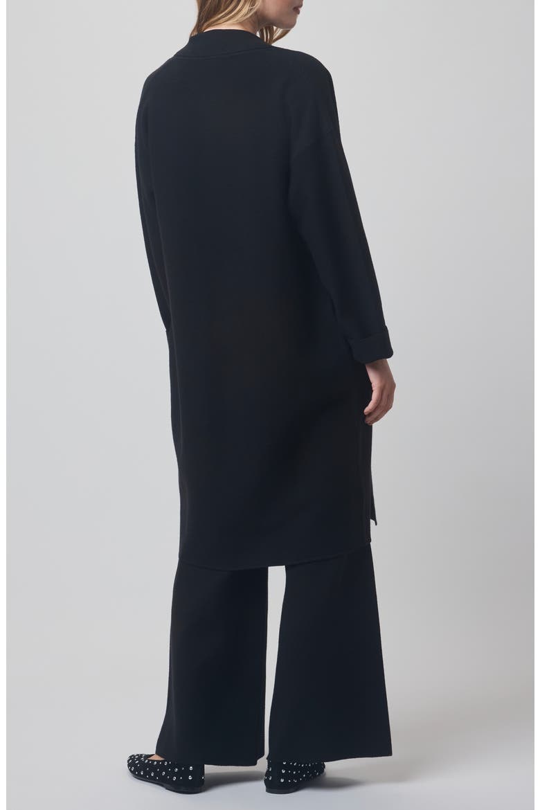 x @cellajaneblog Sleek Coatigan, Alternate, color, BLACK