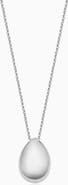 Oradina Sterling Silver Reflection Pendant Necklace