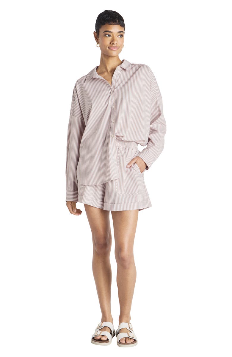Splendid x @cellajaneblog Poplin Button-Up Shirt, Alternate, color,