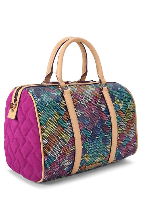 Kurt Geiger London Kensington Boston Fringe Duffle Bag In Multi