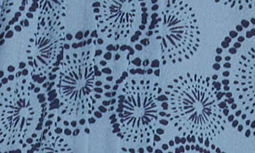 Nydj Pleated Peasant Blouse In Blue