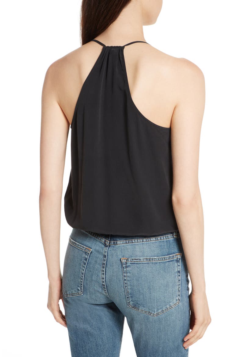 Abriella Silk Surplice Camisole, Alternate, color, VINTAGE CAVIAR
