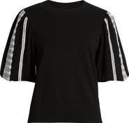 Misook Lace Appliqué Sweater