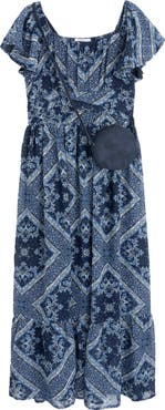 Speechless Kids' Patchwork Chiffon Dress & Purse Set