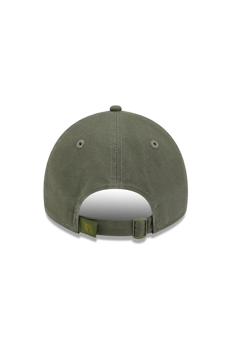 New Era Men's New Era Olive Arizona Cardinals Core Classic 2.0 Tonal 9TWENTY Adjustable Hat, Alternate, color, 