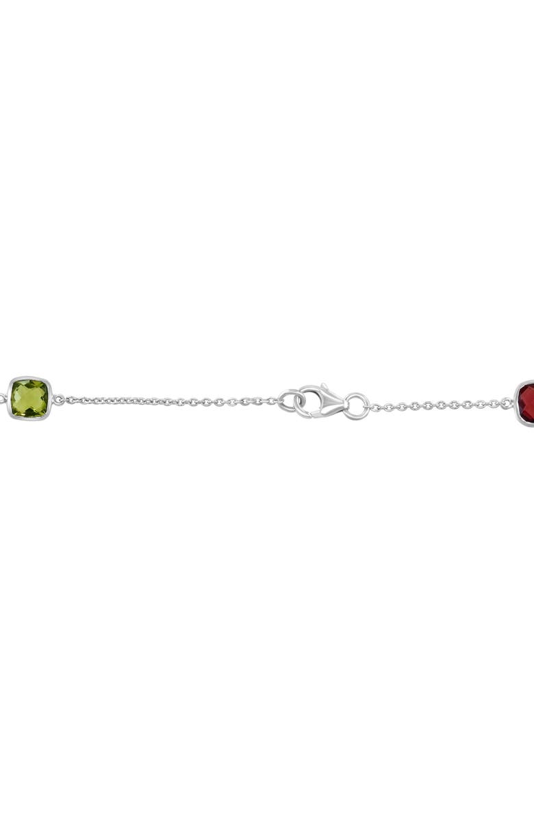 EFFY Sterling Silver Semiprecious Gemstone Station Chain Necklace, Alternate, color, 