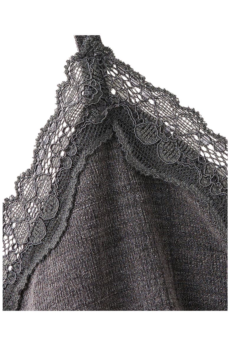 Lace Trim Camisole, Alternate, color, GREY