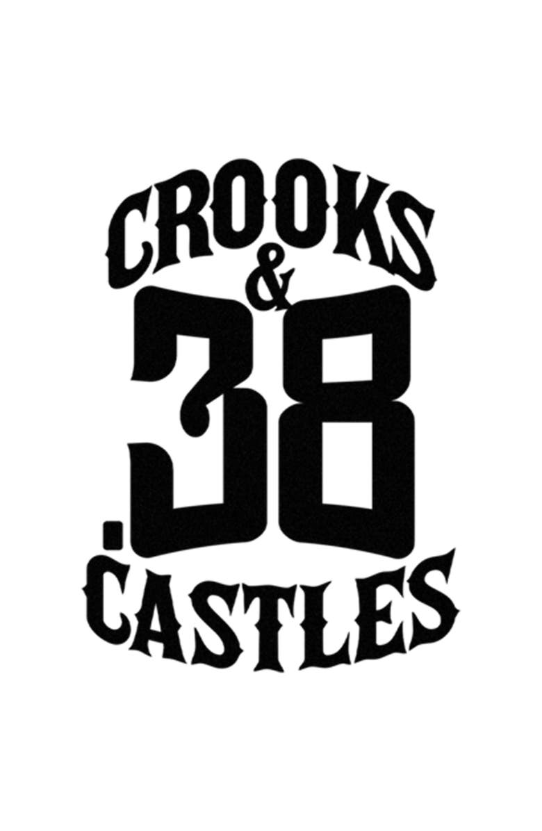 Crooks & Castles Men's Crooks & Castles Number Logo  Graphic T-Shirt, Alternate, color, White