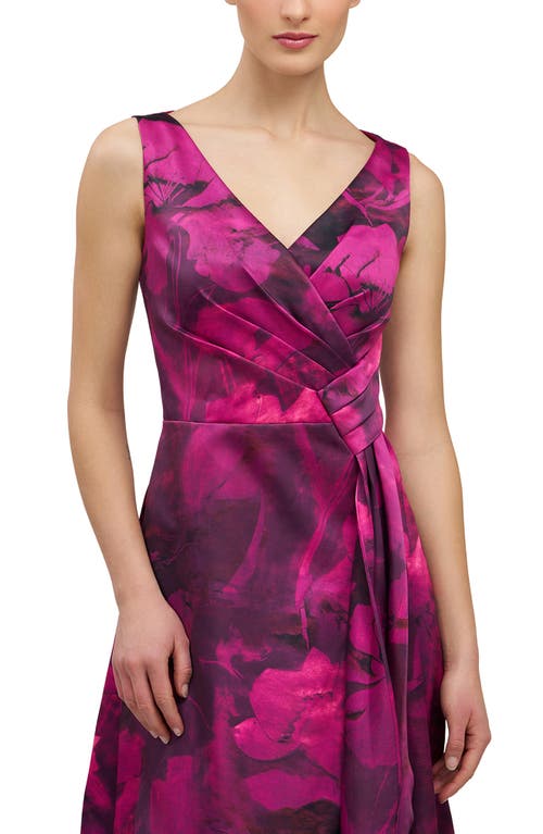 Kay Unger Cecilia Evening Gown In Purple