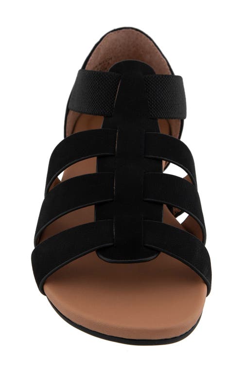 Shop Gentle Souls By Kenneth Cole Gentle Souls Lennon Strappy Sandal In Black Nubuck