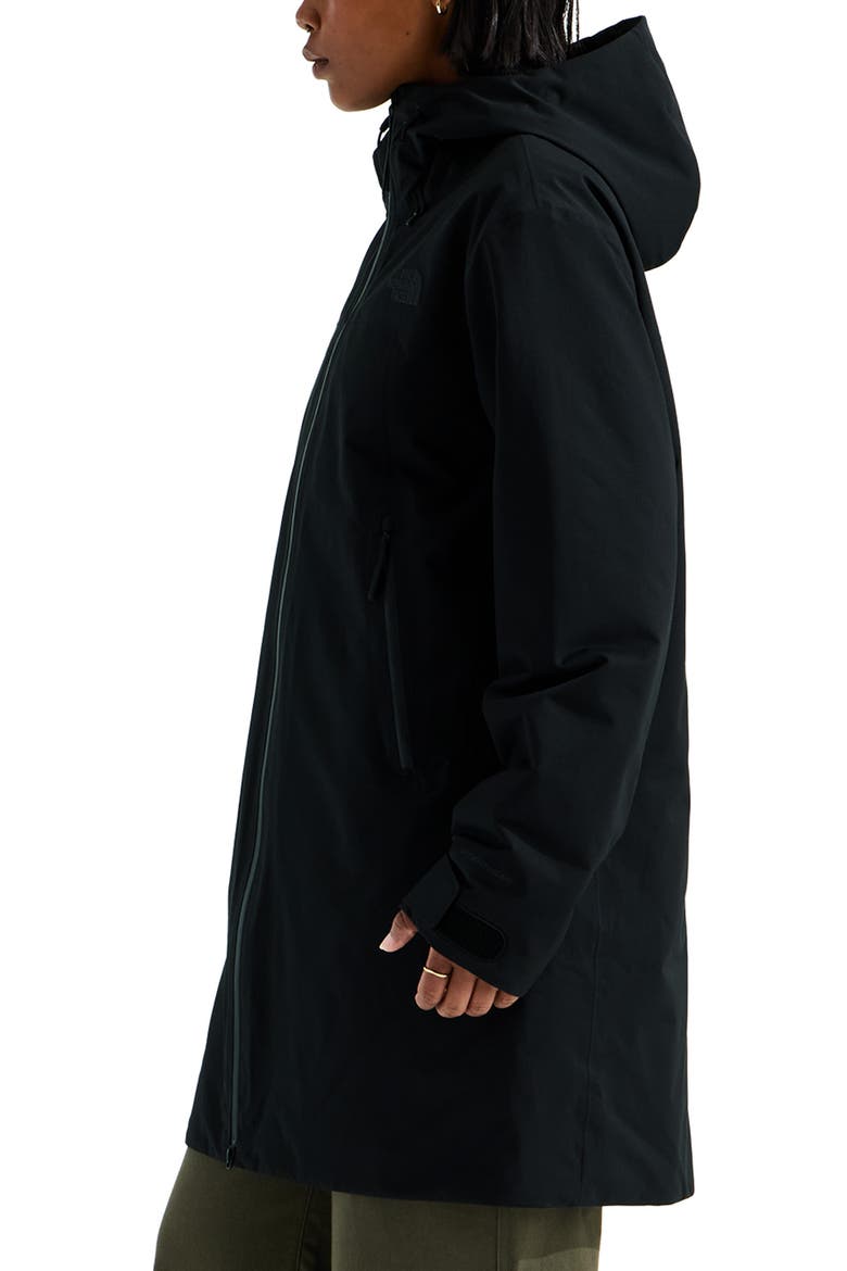 TNF Range DryVent Hooded Parka, Alternate, color, TNF BLACK