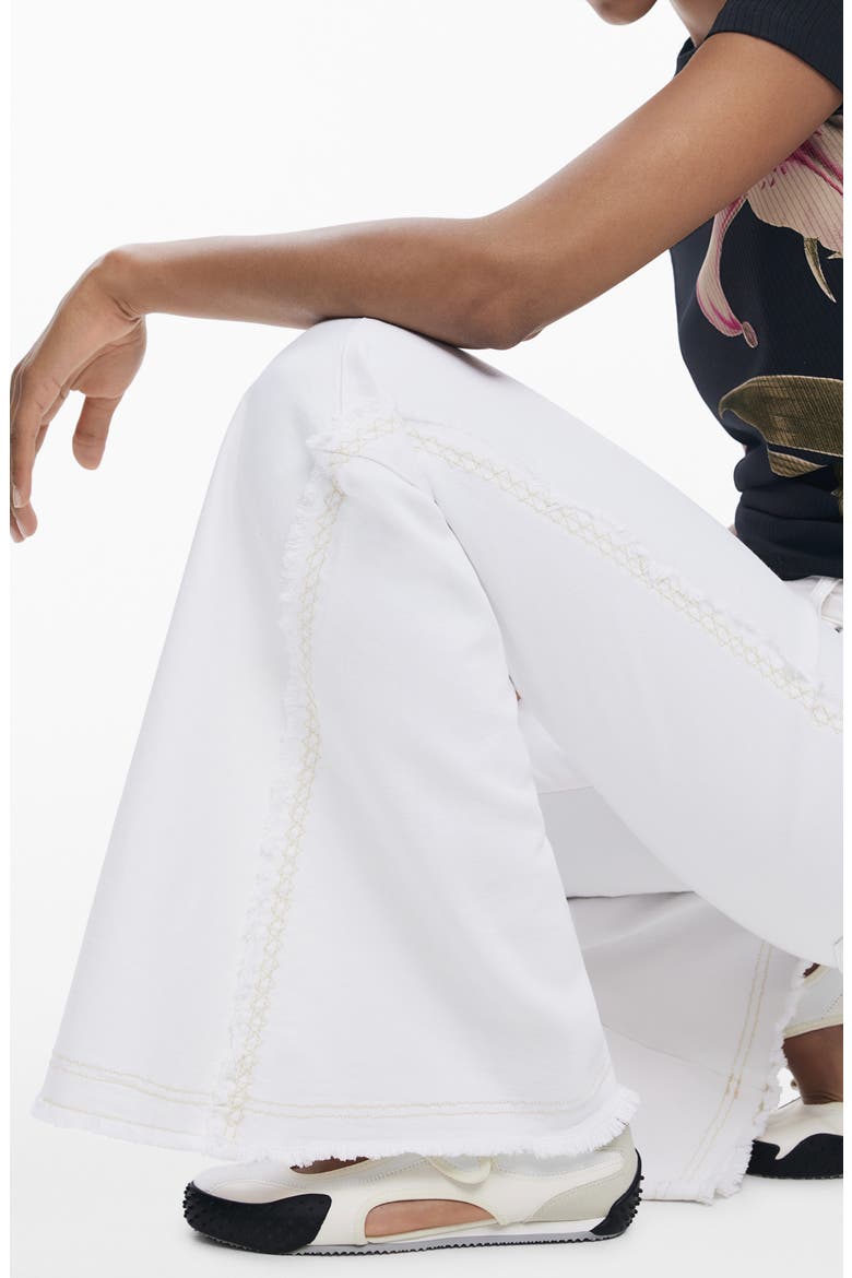 Flare Leg Jeans, Alternate, color, LIGHT BEIGE