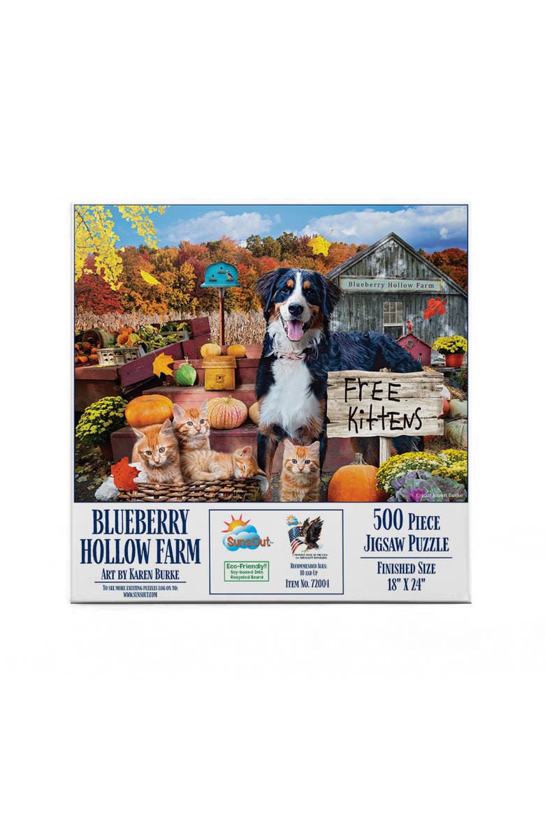 Blueberry Hollow Farm 500 piece Jigsaw Puzzle for Adults, Alternate, color, Multicolor