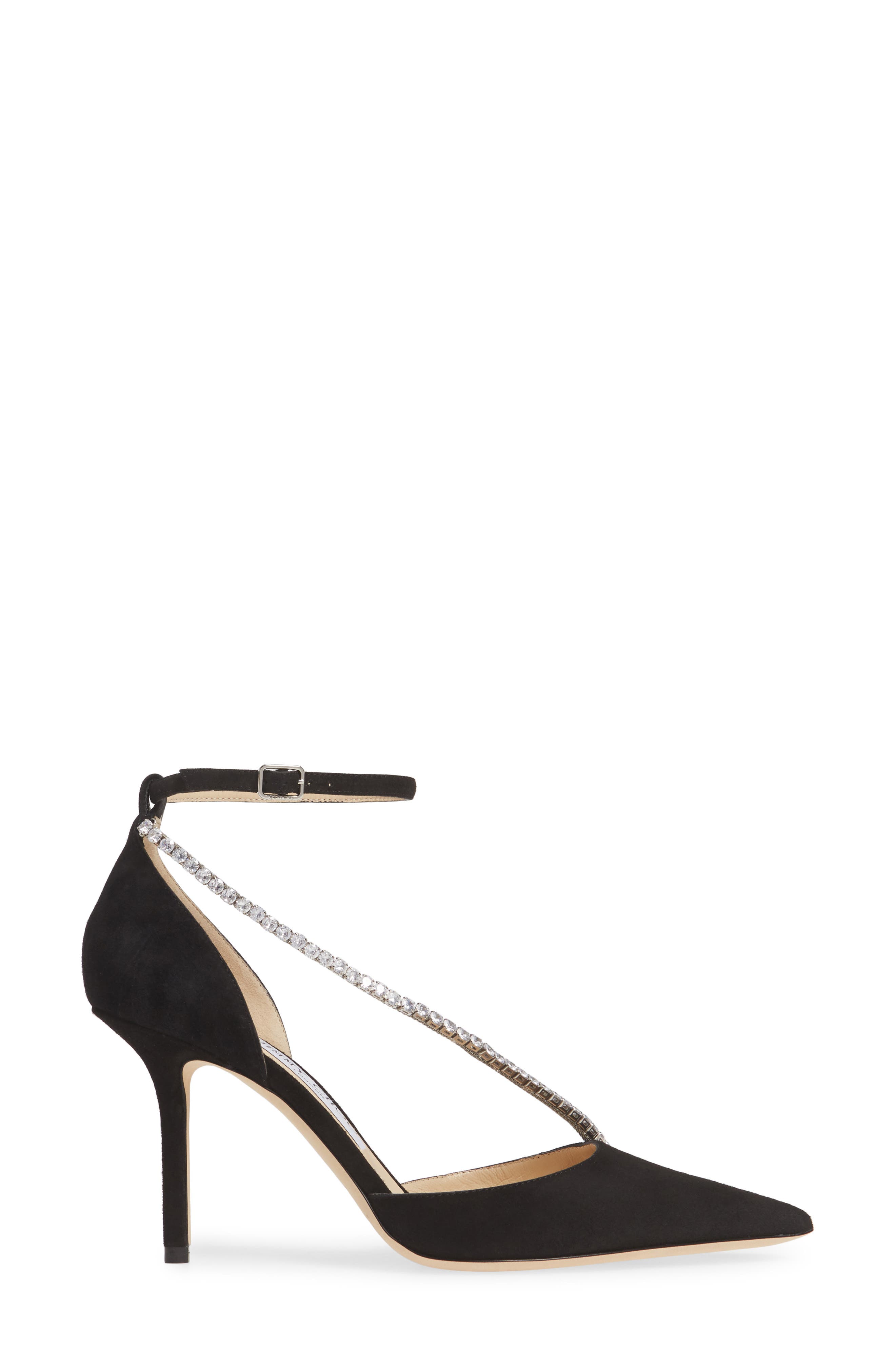 Jimmy Choo Talika Embellished Suede d'Orsay Pump, Alternate, color, 