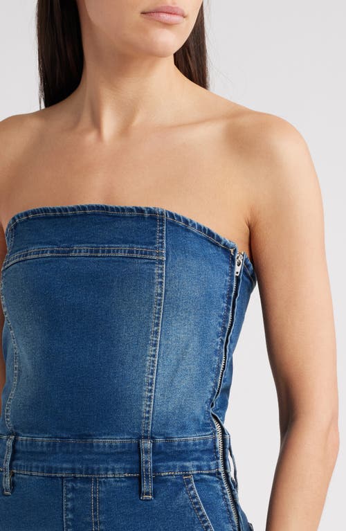 PTCL PTCL ORLY STRAPLESS STRETCH DENIM JUMPSUIT 